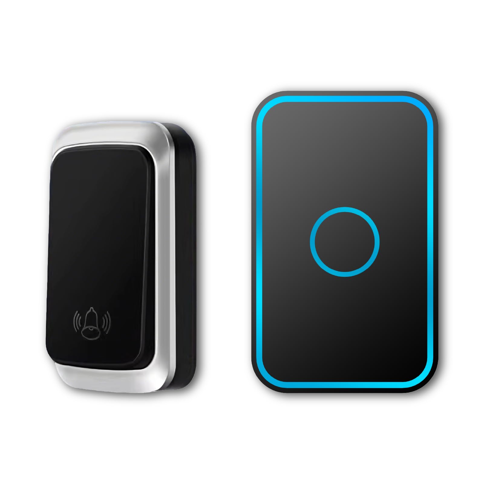 Self-Powered Doorbell Battery-Free Wireless Doorbell,No Batteries Needed,Easy Installation,600 FT Range, 38 Chimes, Adjustable Volume,Waterproof for Classroom,Home,Office,Villa (Black)-image-37
