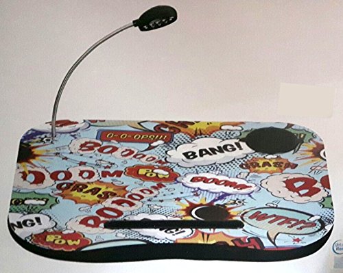 ITEM INTERNATIONAL TXT Bandeja Acolchado Cómic Puerta I/Pad con luz LED 48 x 38 cm