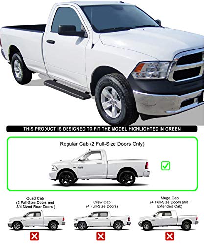 Estribos Negros APS para Ram 1500 2009-2018 y Ram 2500 3500 miniatura 4