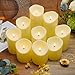 Nimiko Flameless Candles with Remote, Battery Operated Flickering Flameless Candles, LED Candles with Timer 2/4/6/8H, with Realistic LED Candles Set of 9 (D3 x H 3