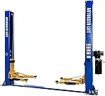 AK-H115Z 2 Post Lift – 11,000 lbs Capacity, Hydraulic Vehicle Lift with 220V 4.0HP Motor and Double Point Lock Release Fit for Compact Cars, Trucks, and SUVs (AK-H115Z)