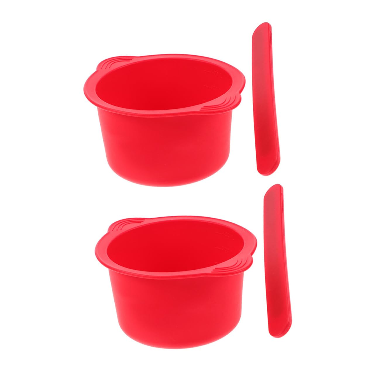 2sets Waxing Warmer Pot Silicone Liner Wax Melt Cups Liner Hair Removal Wax Warmer Bowl for Quick Application