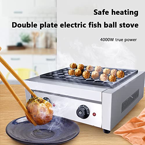 Máquina de Takoyaki con Control Doble de Temperatura 56 Agujeros miniatura 4