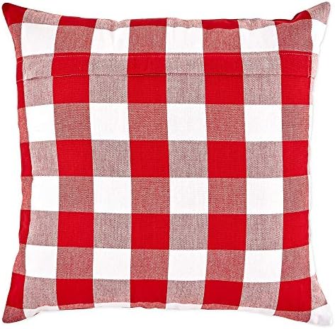 red gingham pillows