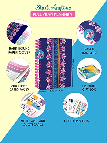 Image of Doodle I Undated Happiness Planner I B5 Planner + 4 Sticker Sheets + Pocket Planner with Premium Gift Box | Tear Away Note Cards & Quote Cards | Activity Pages | To do lists I 268 Pages I 80 GSM