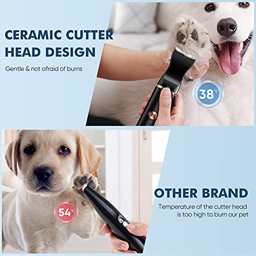 oneisall 2 Speed Cat Clippers with Double Blades, Cordless Small Cat Paw Trimmer, Low Noise for Trimming Dog's Hair… - Image 4
