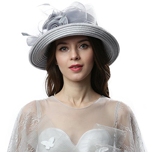 image for Original One Women's Cloche Bowler Hats KDC1701 for Kentucky Derby Day