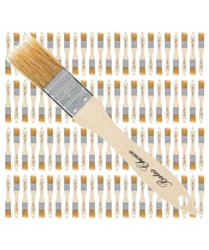 Bates- Chip Paint Brushes 1 Inch 96 Pack Chip Brush Brushes for Painting Paint Brushes Stain Brushes for Wood Natural Bristle Paint Brush 1 Inch Paint Brush Chip Paint Brushes for Paint