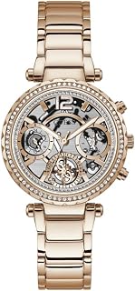 Women's Multi-Function Rose Gold Tone Case Rose Gold Tone Stainless Steel Bracelet Watch (Model: GW0403L3)