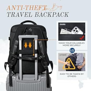 Handbagage, 45 x 36 x 20 cm, voor Easyjet, reisrugzak, cabine, vliegtuig, 30 l, tas 45 x 36 x 20 cm, handbagage met apart vak voor 15,6 inch laptop, met diefstalbeveiliging, Tana