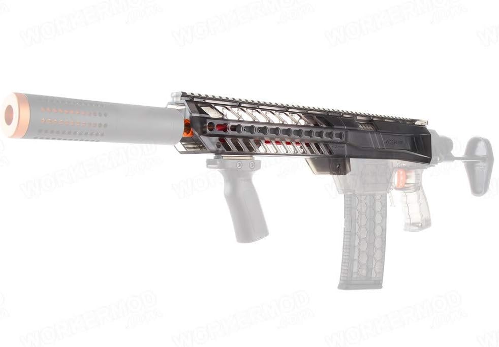 WORKER MCX Body Cover Hide Pump Kits for Nerf Retaliator Color Clear Transparent