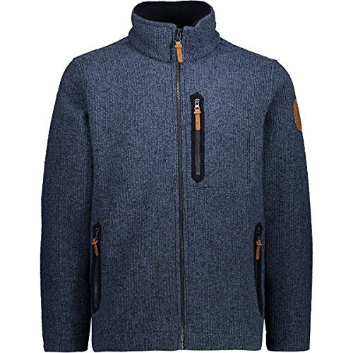 CMP Herren Fleece Jacke mit Stehkragen, Blau (Blue Ink Mel.) 58