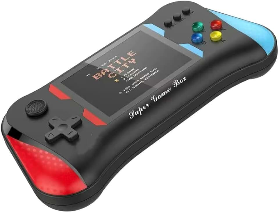 Retro Handheld Game Console, 500 Classic Games, 3.5'' LCD Screen Handheld Video Game Console, Support 2 Players and TV Connection, Perfect for Travel, Great Gifts!