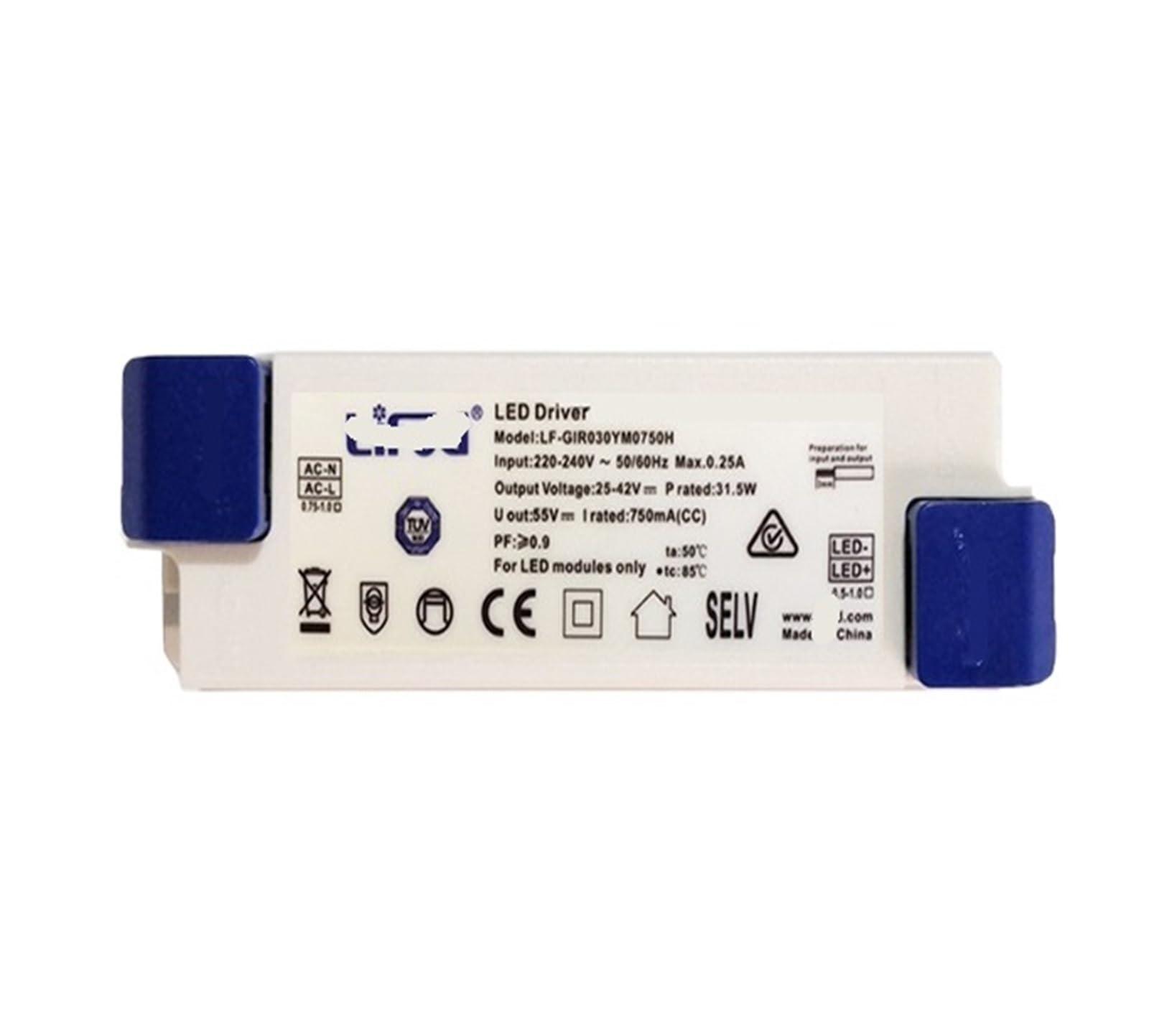 PWANUIGTE LED Driver Power Supply lamp Bead Spotlight Downlight Ballast YM-DC25-42V-1200MA-50.4W YM-DC25-42V-1300MA-54.6W YM-DC25-42V-1400MA-58.8W(YM-DC25-42V-750MA-31.5W)