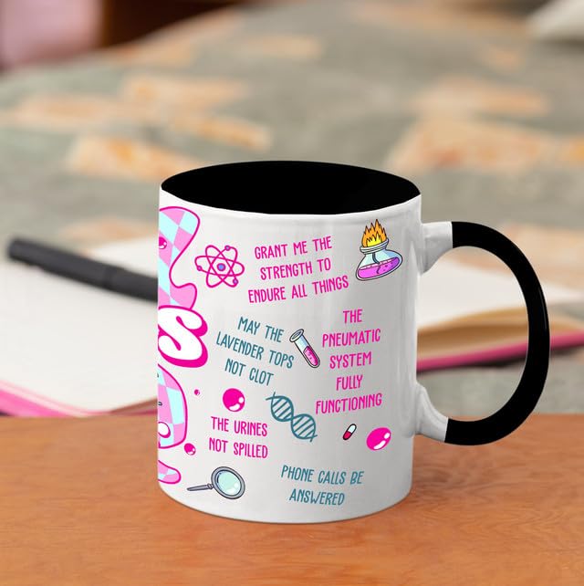 MEDROC Lab Tech Gifts Funny - Ceramic Mug 11oz, Lab Week Gifts for Laboratory Workers, Medical Laboratory Science Gifts For Women Men, Lab Technician Coffee Cups For Birthday Christmas