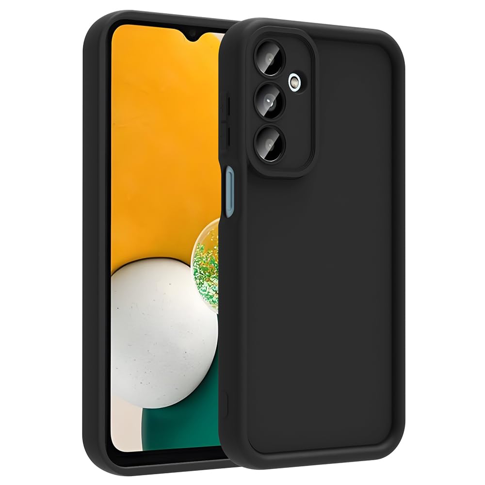 PSR Aksesuar Galaxy Serisi Uyumlu Kılıf | Kamera Korumalı Ananas Kapak | Şık Minimalist Tasarım & Darbeye Dayanıklı Koruma (Siyah, Galaxy A56)