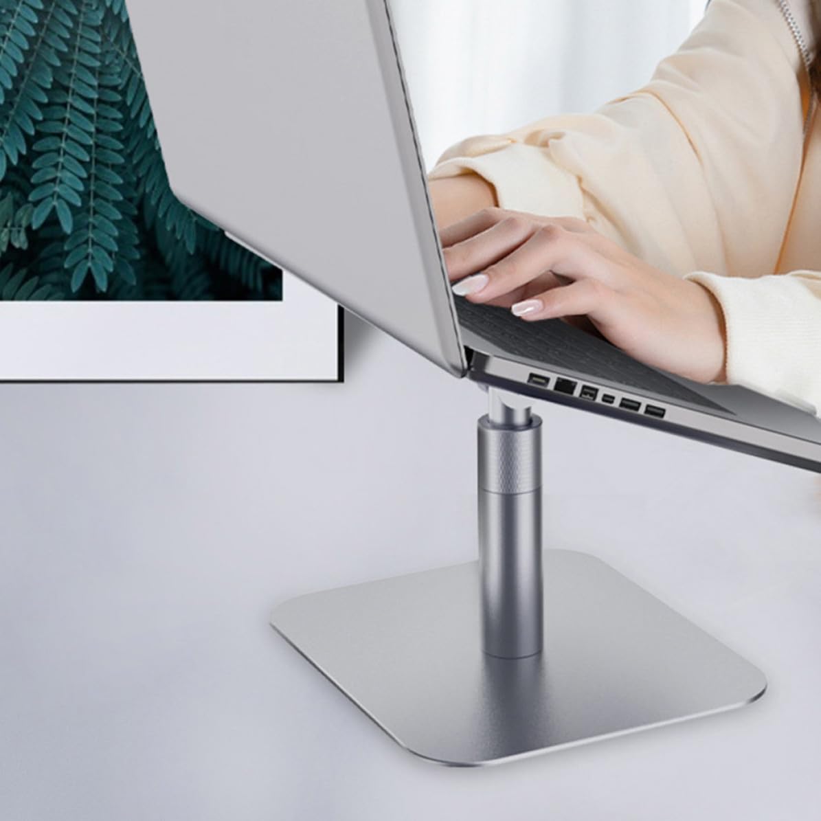 Gadpiparty Lega Supporto Pieghevole Alluminio Regolabile in per Laptop