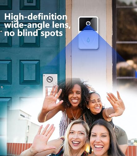 WANGCL Draadloze Video Deurbel Camera Visuele Smart Security Deurbel met Bewegingsdetectie Nachtzicht 2-weg Audio Real-Time Monitoring - Afbeelding 8