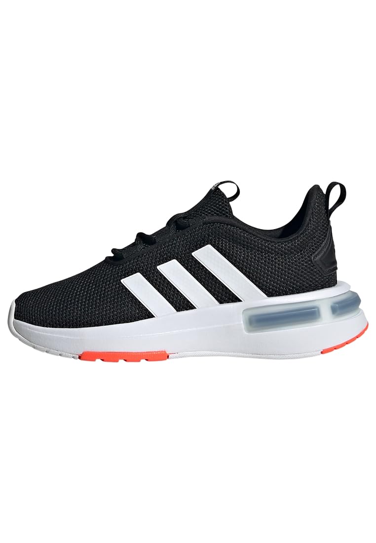 adidas Unisex Kids Racer TR23 Hook and Loop Shoes Kids, core Black/Cloud White/Solar red, 5.5 UK