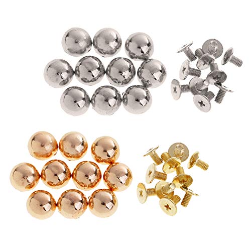 BULINO Puntine for mobili, puntine Puntina da Disegno 20 Pezzi Rivetti a Forma di Fungo Borchie Punte Vite Posteriore for Artigianato in Pelle Elementi di Fissaggio usuali e pratici