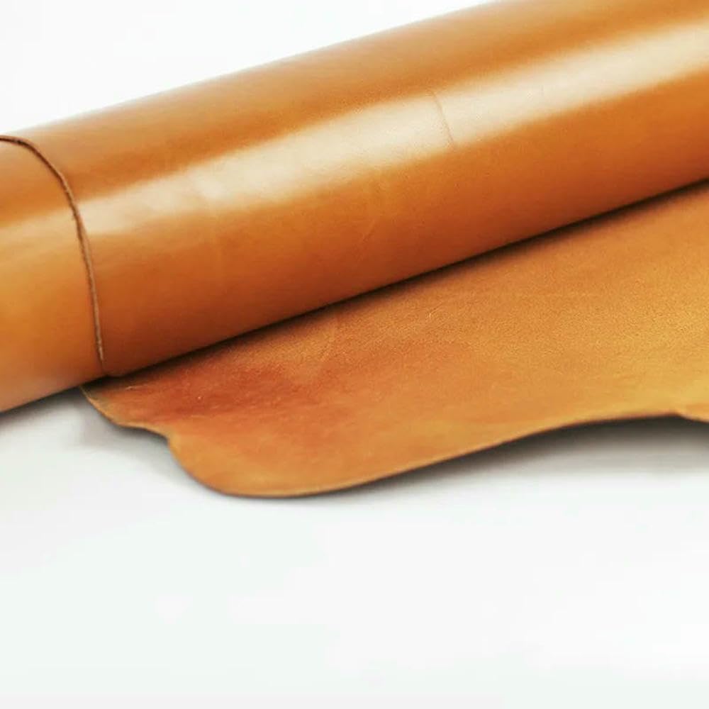 Skórzane arkusze, Skóra bydlęca garbowana roślinnie, materiał rzemieślniczy, grubość 1,0-2,0 mm, wielokolorowy, wiele rozmiarów(Red 2.0mm,30x60cm)