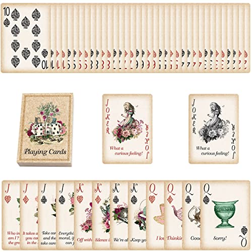 Baraja de cartas Alice Wonderland para póker y fiestas miniatura 2