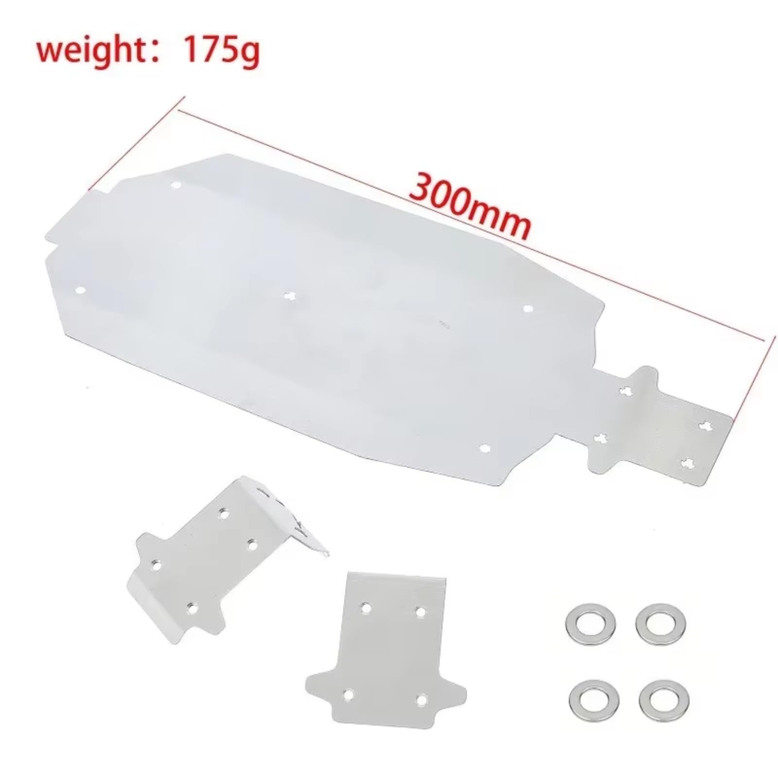 Placa Protectora De Acero Leilaluo SBK10 1/10 RC