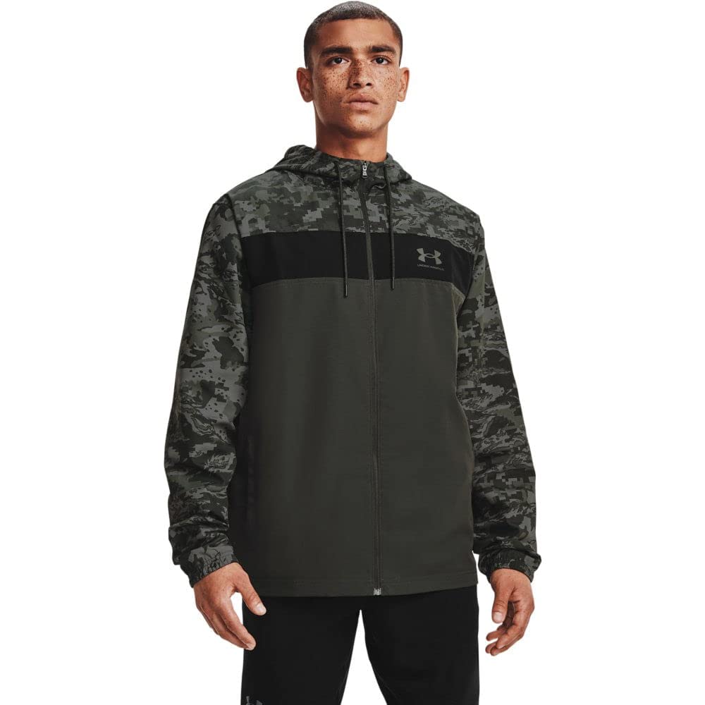Under Armourmens Sportstyle Camo Windbreaker Crew Neck Sweatshirt