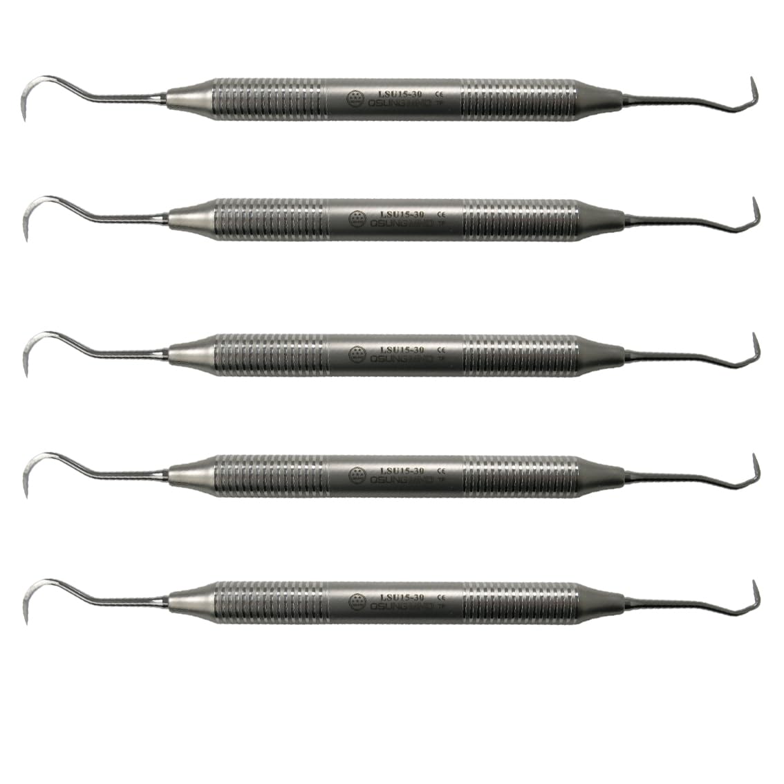 Set Of 3 Dental Sickle Scalers (H6/H7) – Dentist Pick Tools For Professional Or Lab Use