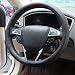 Nasibo Car Steering Wheel Cover,Breathable,Anti- Slip,Elegant,Great Hand Feel Ultrafine Fiber Leather For Universal 15 inch Middle Size Black