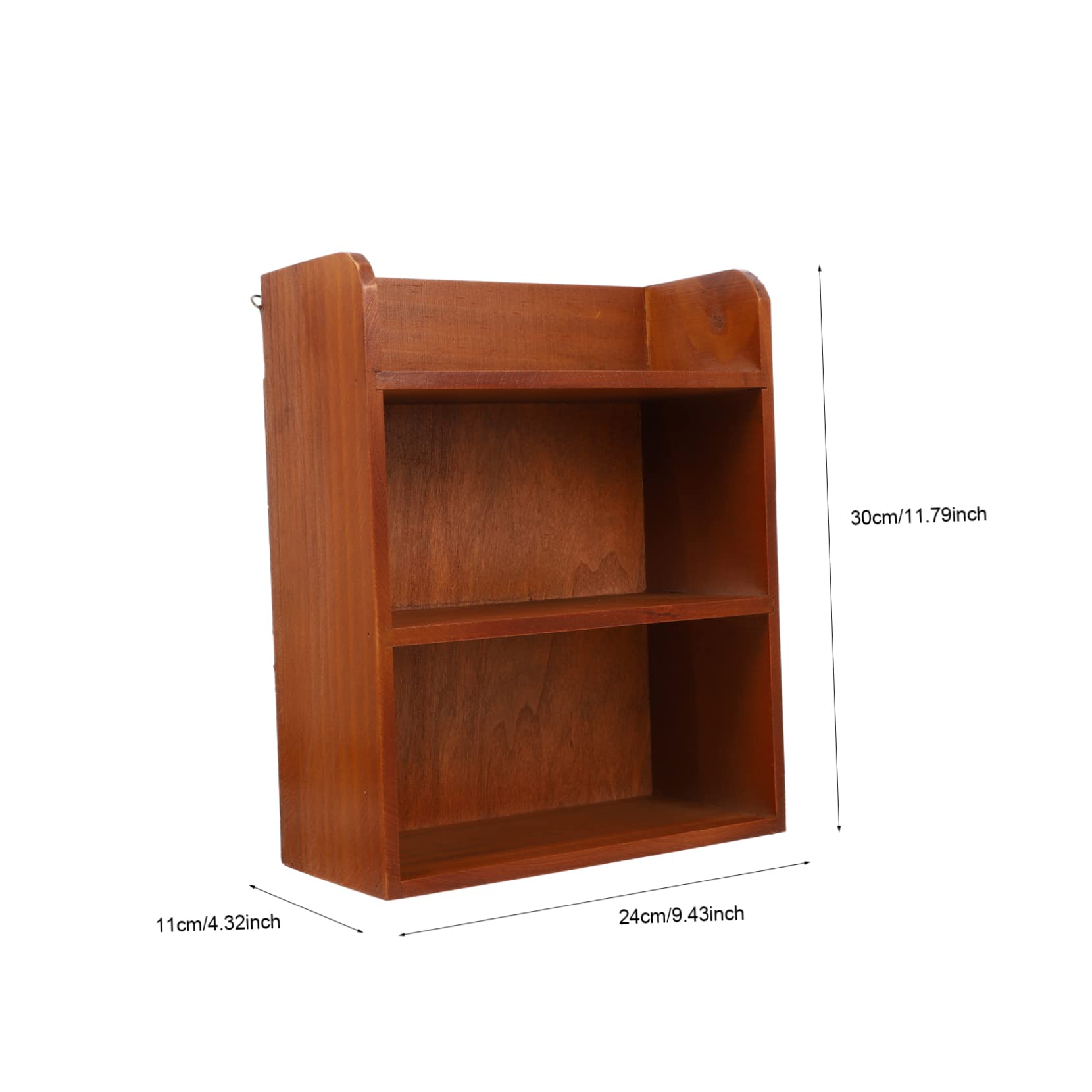 Lot de 2 étagères à épices en bois avec étagère extensible, support mural pour livres et tiroirs de rangement de bureau