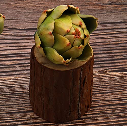 Meiwlong 3Pcs Artificial Vegetable Large Green Artichoke Plant Lifelike Fake Flowers Bouquet Decoration Christmas Party Home Kitchen Table Supplies #TOP1