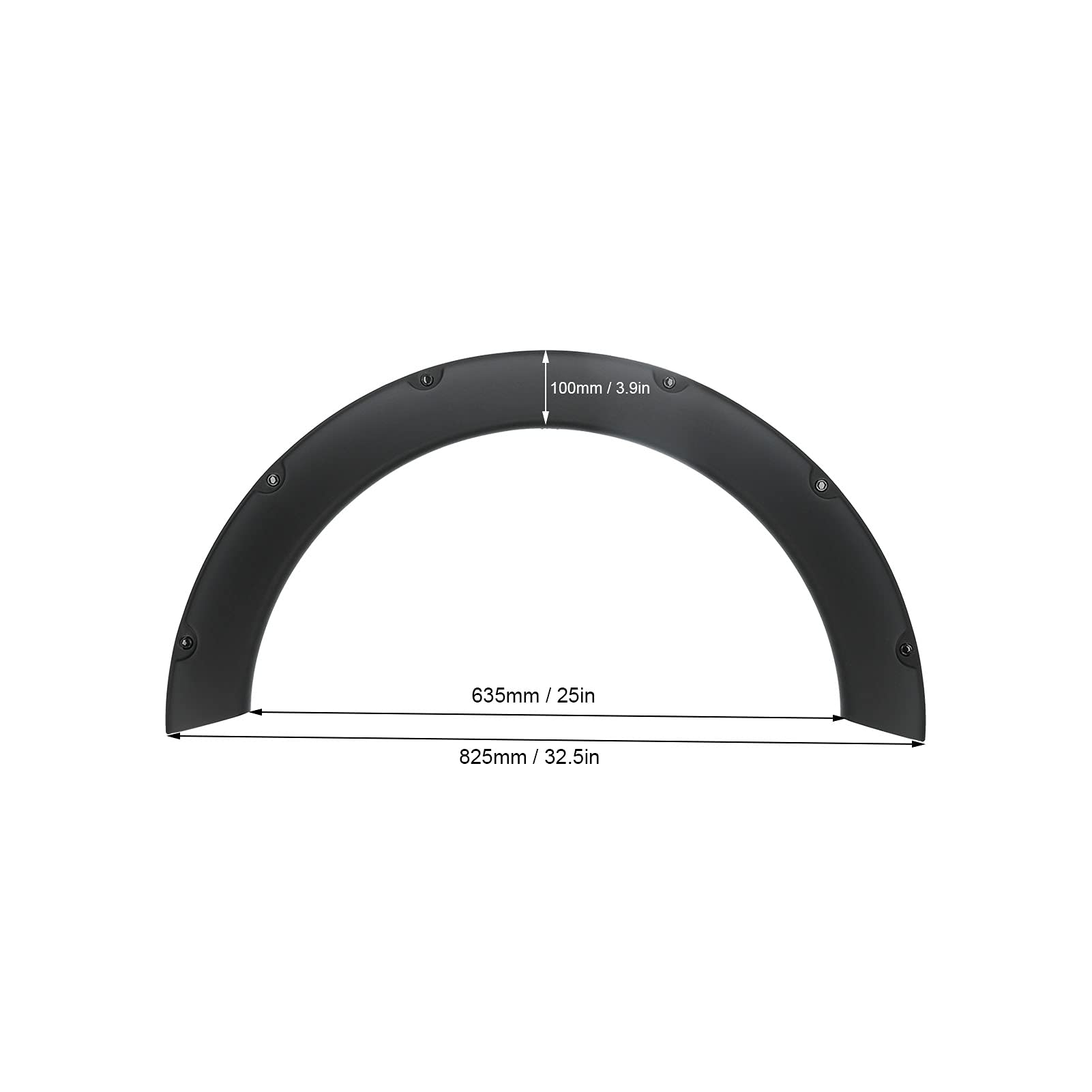 KIMISS 4pcs Universal Flexible Car Fender Flares Kit de Cuerpo Extra Ancho Arcos de Rueda Protector de Cejas de Rueda Ajuste para automóvil