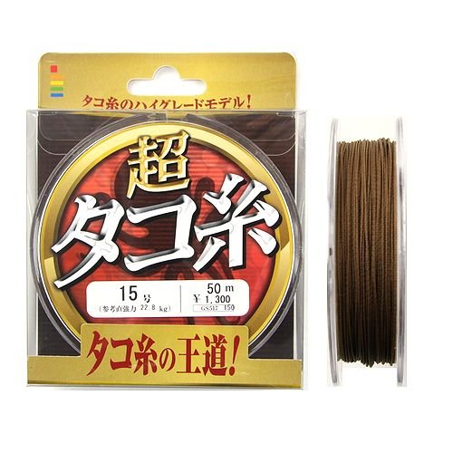 ゴーセン(GOSEN) ライン 超タコ糸 ブラウン 50M 15号 GS-517150 GS517150 2枚目