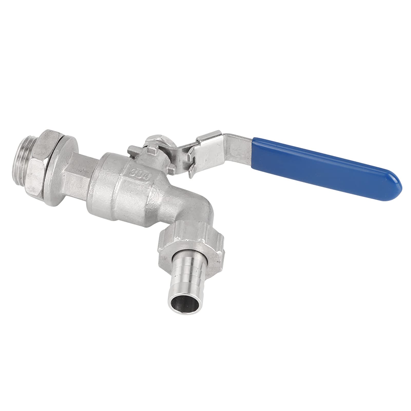 Manguera De Acero Inoxidable Grifo De 1/2 Pulgada, Manguera De Acero Inoxidable Grifo De 1/2 Pulgada Válvula De Bola Válvula De Mamparo Sin Soldadura TNP 13 Mm Barb