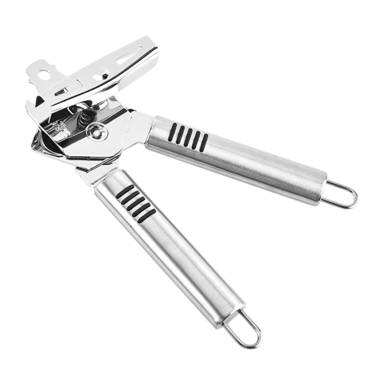 Unomor 1pc Multifunctional Stainless Steel Can Bottle Opener Non- Handle for Parties Events Compact Design for Effortless Lid Removal