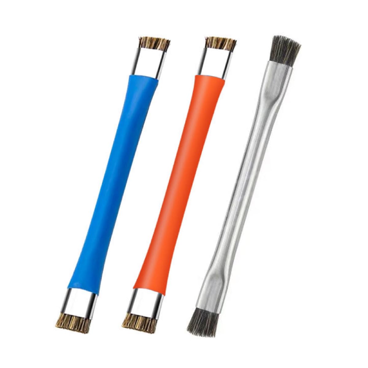 Phone Motherboard IC Cleaning Brush,3pcs Anti-Static Brush, Horse Hair Bristles, Double Ended,Safe Brush Motherboard Cleaning Tools for Keyboards, Cell Phone Parts, Computer Fans