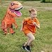 TO.BE.NO.1 Towards The First inflatable dinosaur costume adult, T-Rex Dinosaur Costume Adults Funny Cosplay Halloween (Brown Dinosaur)