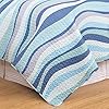C&F Home Sea Waves Seawaves Blue Ocean Coastal Full/Queen 3 Piece Beach Reversible Coverlet Quilt Set with 2 Standard…