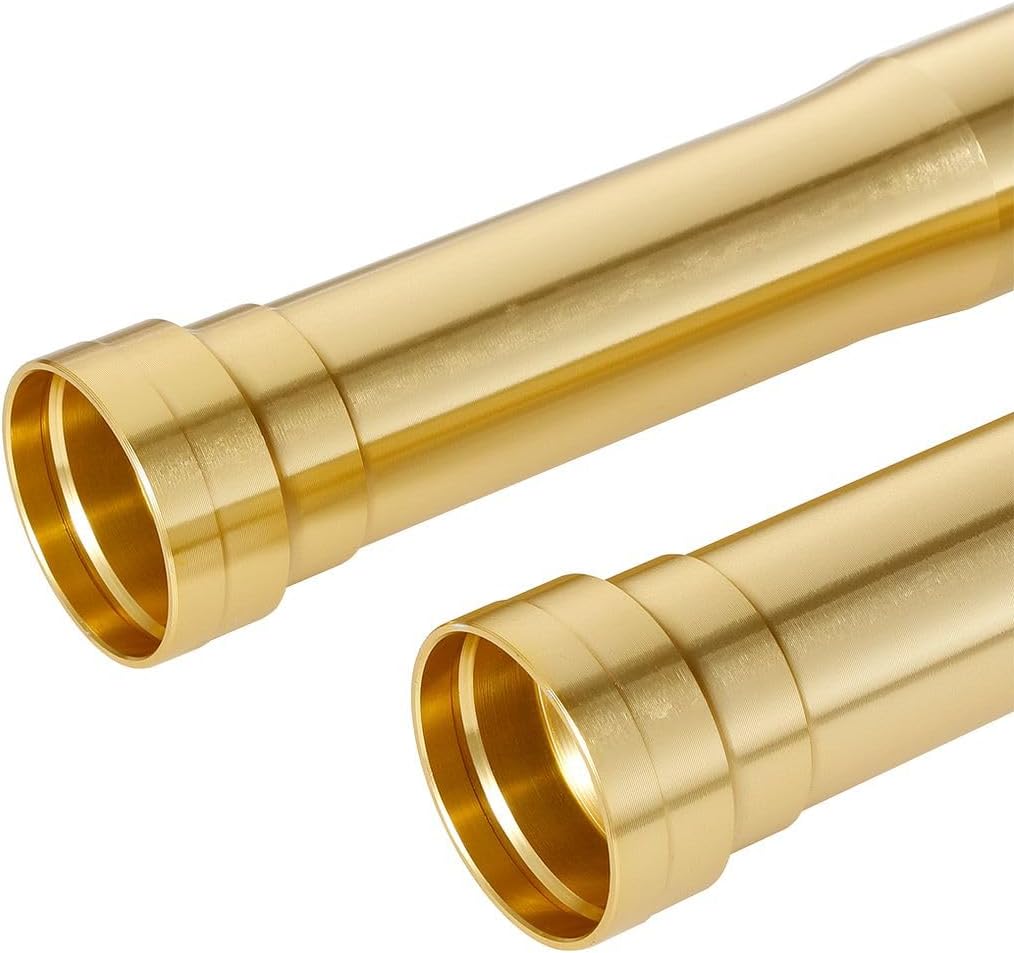 LANBAO Front Outer Fork Tubes Fork Pipes For Honda CBR600RR 2005 2006 51410-MEE-D01 445mm Gold Shock Pipes