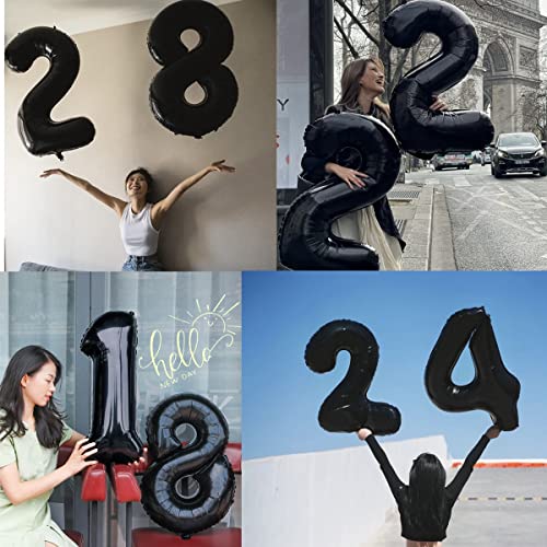 Decorazione 90 anni compleanno palloncini neri