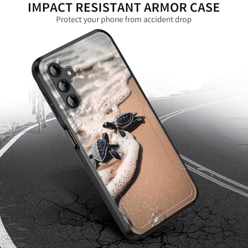 JHYYTUJTYP for Galaxy A16 5G Case,[Military Grade Drop Tested] Heavy-Duty Tough Rugged Shockproof Protective Case for Samsung Galaxy A16 5G 6.7 inch 2024,Sea Turtles on The Beach - image 3