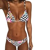 ☀ Venta caliente! Traje de baño, Nuevo bikini de traje de baño de dos piezas de las mujeres conjunto bikini bipartido imprimir push-up acolchado bañador ropa de playa 2018 Traje de Baño de Playa Natación
