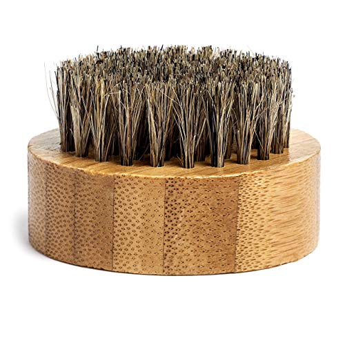 GranNaturals Cepillo de pelo de cerdas de jabalí para bigote y barba, tamaño de mano para hombre, para el cuidado del cabello fino, fino y normal y el pelo facial Cover