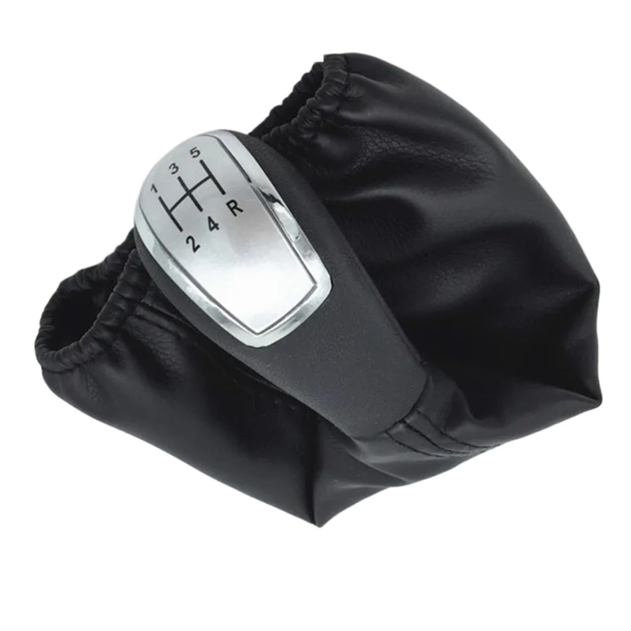 Hsukiho Silver 12345R Car Shift Knob Cover For Benz For C-Class W202 W208 For E-Class W210 W203 S203 W245 W169 (04-12)/ W168 (97-04) Car Hand Speed Manual Gear Shift Knob(Silver 12345R)