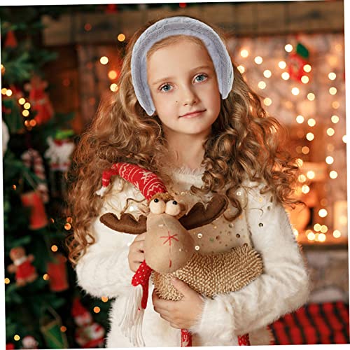 PartyKindom Cotton Knit Foldable Earmuff Adorable Warm Ear Protectors for Winter Unisex Fluffy Ear Covers for Outdoor Activities4