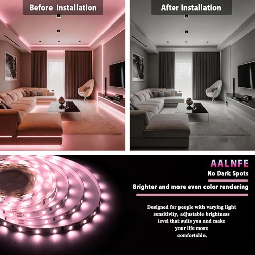 Tira LED flexible rosa de 10 pies con dimmer 24V miniatura 3