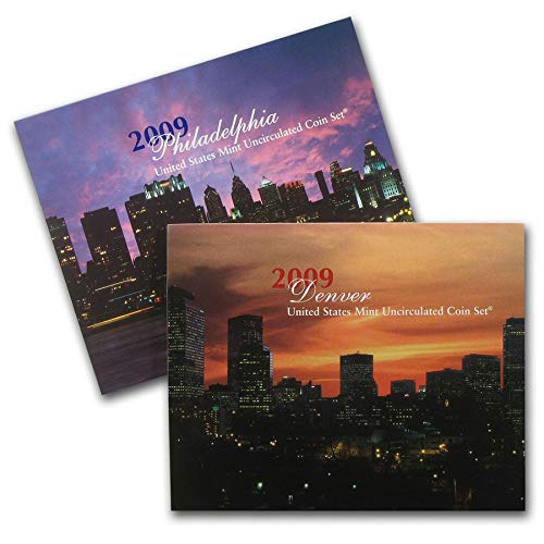 United States Mint 2009 Set - Contains Brilliant Uncirculated Coins Produced at Each Mint During the Year