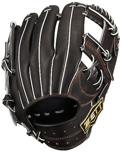 ZETT 軟式グローブ 黒 少年野球 ゼット 野球グローブ 10.5インチ ジュニア ブラック（右投げ用