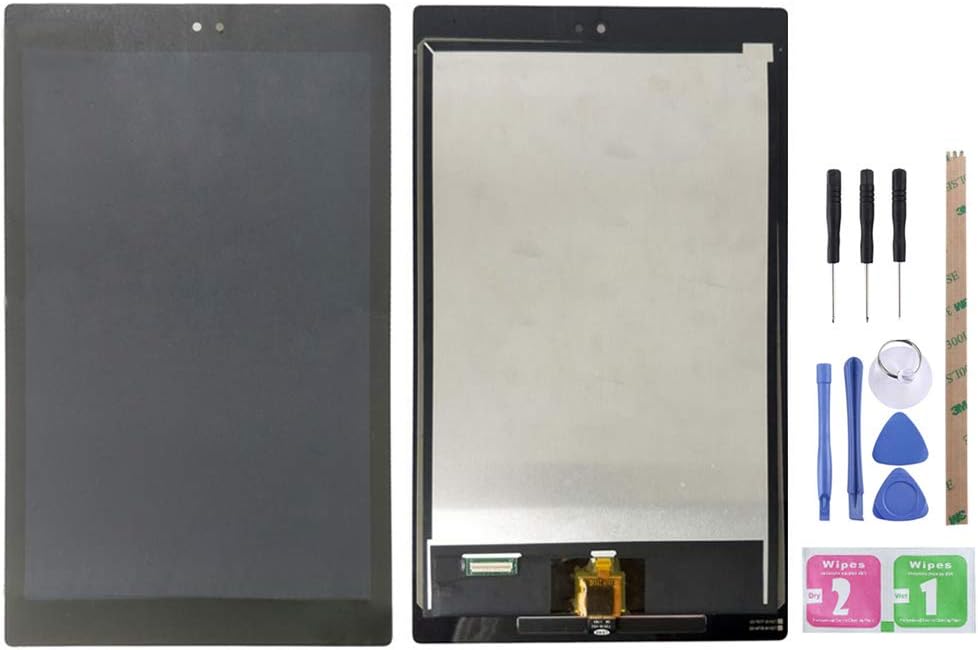 Get Special Price YeeLing LCD Display + Outer Glass Touch Screen Digitizer Full Assembly Replacement for Amazon Kindle Fire HD 10 7th Gen SL056ZE 2017 Black